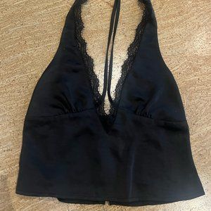 Motel Rocks Halter Tie Top
